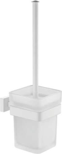 5013-F Ершик настенный, стеклянный (БЕЛЫЙ) ViEiR  (20/1шт)