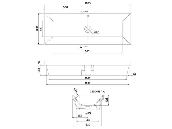 Раковина встариваемая Scarabeo TEOREMA 2.0 5137