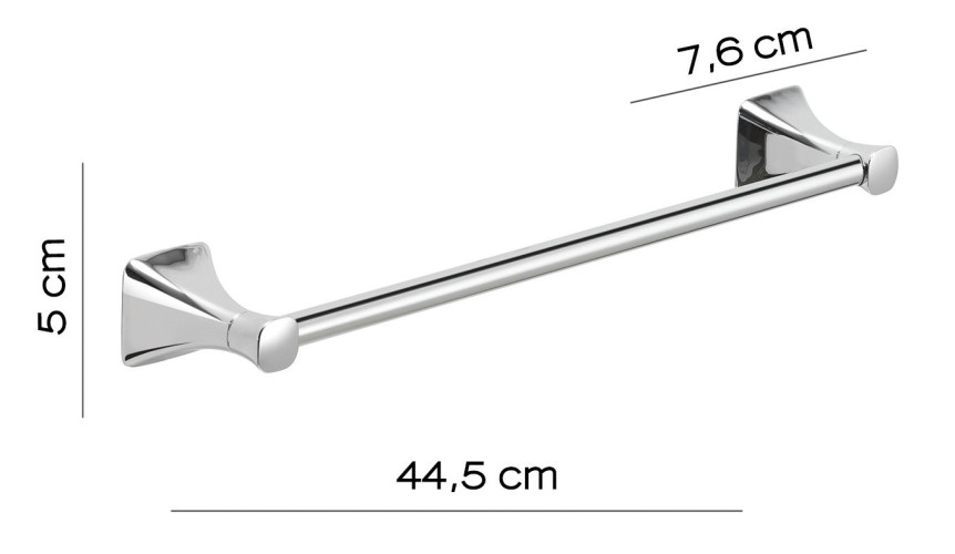 Gedy Cervino, полотенцедержатель 44.5 см, цвет хром