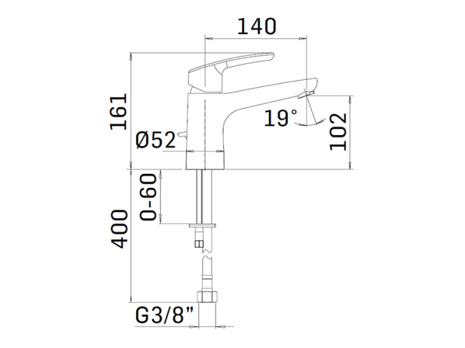 Cмеситель для раковины MAMOLI VIP+ 4404S1408001