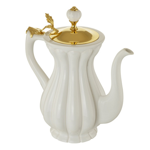 Кувшин керамика бел/крышка золото Migliore Olivia
