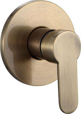 5102-D Смеситель вст. для душа круг. (БРОНЗА) GANZER  (10/1шт)