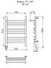 Полотенцесушитель Электрич. Ника TRAPEZIUM ЛТ (Г2) ВП 80/50 левый тэн