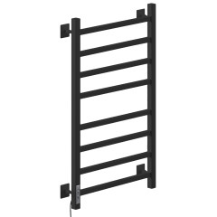 Полотенцесушитель Электрич.кабельный Ника STEP-1 80/40 RAL9005 черный матовый левый тэн