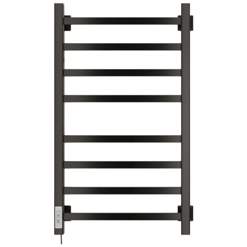 Полотенцесушитель Электрич.кабельный Ника STEP-1 80/40 RAL9005 черный матовый левый тэн