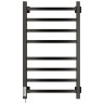 Полотенцесушитель Электрич.кабельный Ника STEP-1 80/40 RAL9005 черный матовый левый тэн