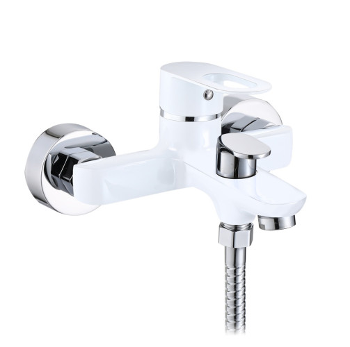 30018-F Смеситель для ванны (БЕЛЫЙ) HANSEN (10/1шт)