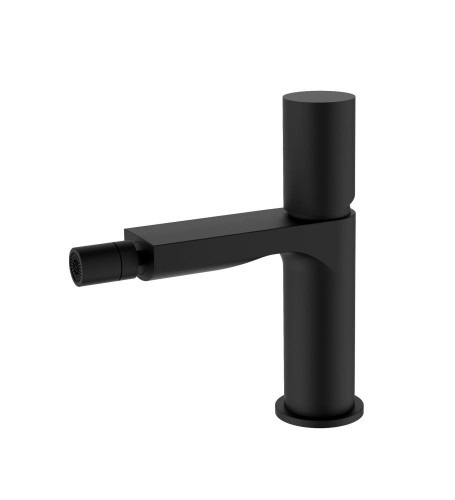 AQG Tube, однорычажный смеситель для биде без донного клапана, цвет черный матовый