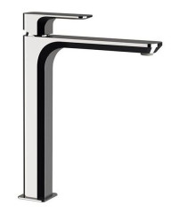 Daniel Tiara, высокий однорычажный смеситель для раковины (излив 18,5 см), с донным клапаном click-clack, цвет хром
