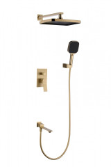 05165-S Смеситель встраиваемый для душа с 3-функ. (Мат. Золото) GANZER (6/1шт)
