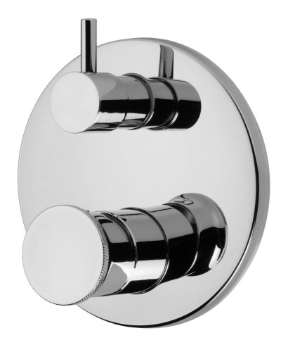 Emmevi Filobrass, однорычажный встраиваемый смеситель для душа, рукоятка без стержня, с рычажным дивертером, на 3 выхода, цвет хром