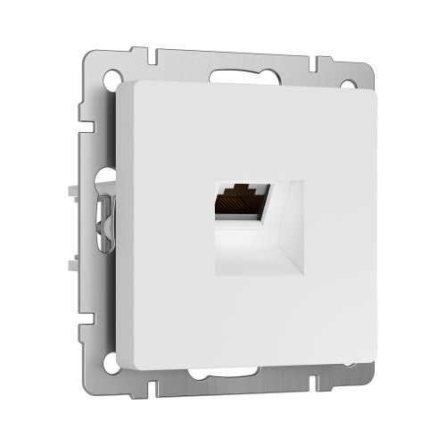 Розетка Ethernet RJ-45 cat. 6A экранированная (белый матовый) W5120001