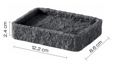 Gedy Aries, настольная мыльница, цвет антрацит