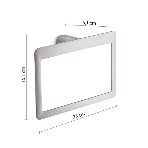 Gedy Pirenei, полотенцедержатель - кольцо, цвет зачищенный хром