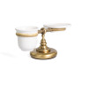 Stil Haus Giunone, настольные керамические мыльница + стакан, цвет бронза