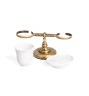 Stil Haus Giunone, настольные керамические мыльница + стакан, цвет бронза