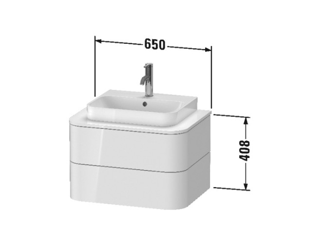 Тумба подвесная DURAVIT HAPPY D.2 Plus HP496007171
