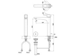 Смеситель для раковины TOTO GE TLG07305R