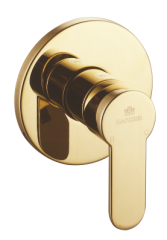 5102-E Смеситель вст. для душа круг. (ЗОЛОТО) GANZER  (10/1шт)