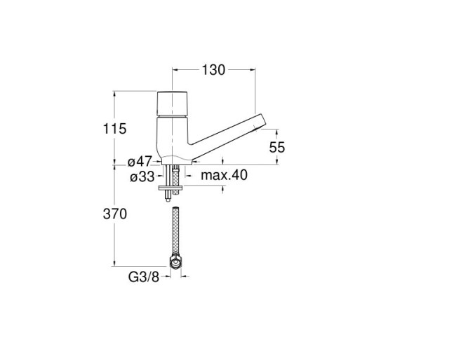 Смеситель для раковины CRISTINA RUBINETTO RU92051
