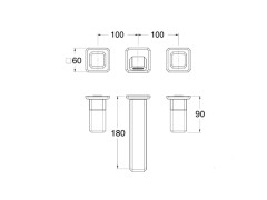 Смеситель для раковины CRISTINA ITALY IT94251