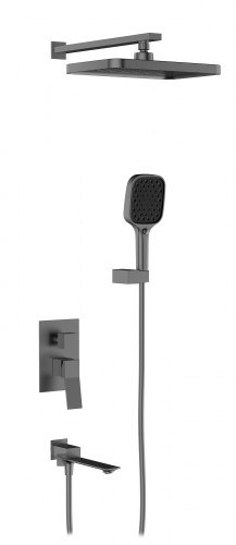 05165-Q Смеситель встраиваемый для душа с 3-функ. (ГРАФИТ) GANZER (6/1шт)