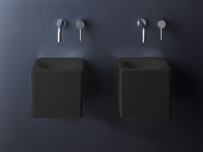 Раковина накладная/  подвесная Scarabeo SOFT-HUNG-CUBE 1521/37