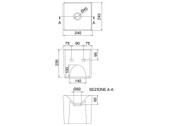 Раковина накладная/  подвесная Scarabeo SOFT-HUNG-CUBE 1521/37