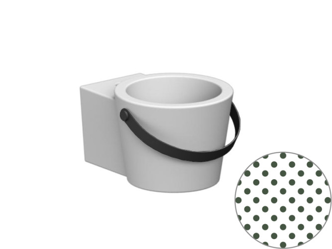 Раковина накладная/ подвесная Scarabeo BUCKET 8802NS/SEV