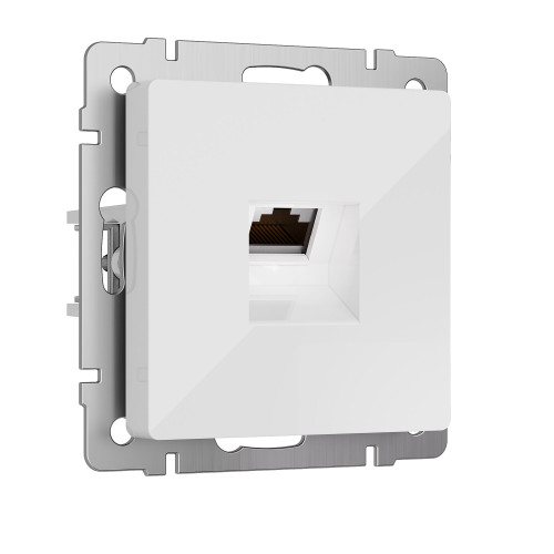 Розетка Ethernet RJ-45 cat. 6A экранированная (белый) W5120101