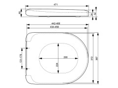 Крышка сидение с микролифтом для унитаза TOTO NC VC100N
