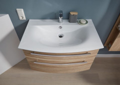 Puris Speed, тумба под раковину 800 мм, цвет  белый высокоглянцевый