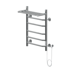 Полотенцесушитель Электрич.кабельный Ника WAY-3 60/40 с полкой правый тэн