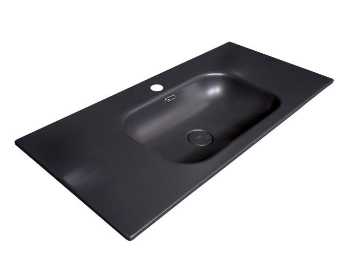 Столешница моноблок Vallessi 100 антрацит керамика