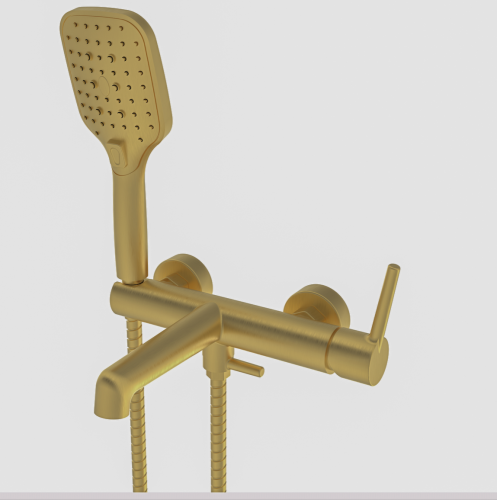 103532-S Смеситель од. для ванны кор. (МАТ. ЗОЛОТО) ViEiR (10/1шт)