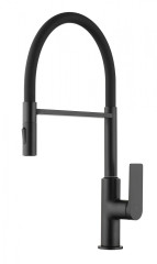 07126-C Смеситель для кухни с гиб. МАГНИТ. изливом (ЧЕР.+ЧЕР.) GANZER (10/1шт)