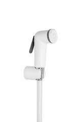 Emmevi, 145/BB, круглая лейка гигиенического душа с держателем ABS и шлангом из ПВХ, цвет белый