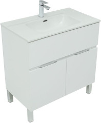 Тумба с раковиной Aquanet Алвита New 80 белый матовый