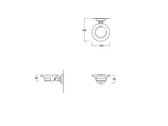 Мыльница подвесная SIMAS VICTORIA ACCESSORI 260201 Cr