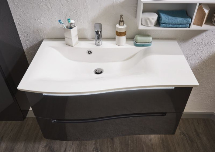 Puris Purefaction, раковина из минерального литья 900 мм правая, цвет белый