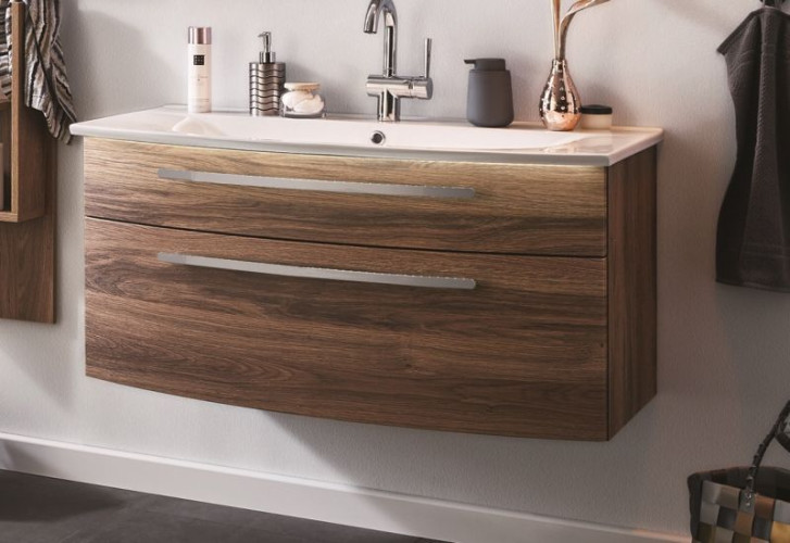 Puris Speed, тумба под раковину 800 мм, цвет дуб чарлстон
