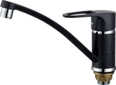 10022-C Смеситель (ЧЕРНЫЙ) для кухни &quot;GANZER&quot;