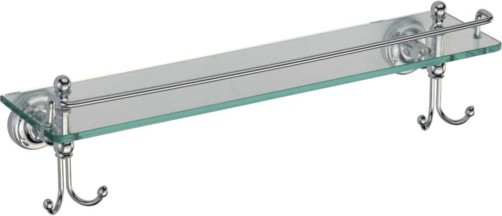 31007  Полка стеклянная GANZER  (10/1шт)