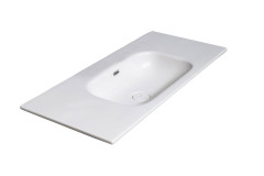 Столешница моноблок Vallessi 100 белая керамика