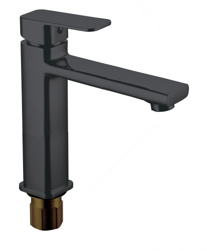 113515-C Смеситель од. для чаши (ЧЕРНЫЙ) ViEiR (10/1шт)