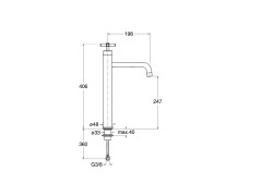 Смеситель для раковины CRISTINA EXCLUSIVE EV92251