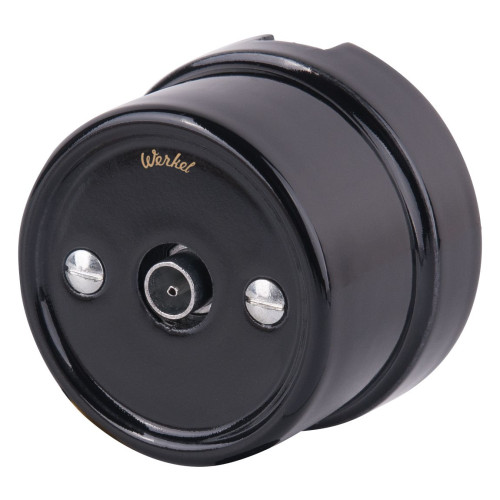 ТВ розетка черный Ретро W5683008