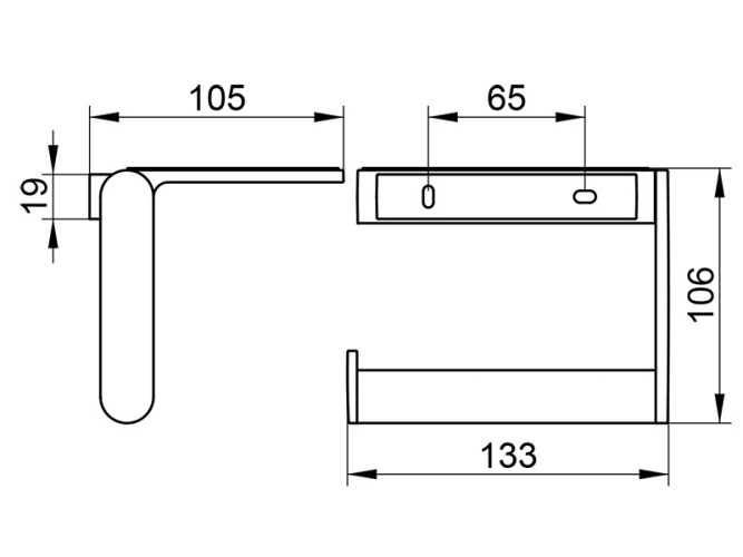 Держатель для туалетной бумаги KEUCO PLAN 14973070000