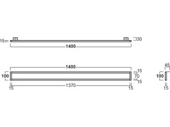 Полотенцедержатель фронтальный для раковины SIMAS AGILE AGF141