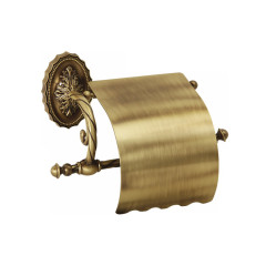 Бумагодержатель закрытый (с крышкой), бронза Migliore Edera